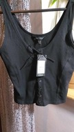 TOP DAMSKI CZARNY WIĄZANIE NEW LOOK R 44