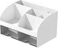 Organizer na biurko z szufladami do przechowywania do komody Home biały