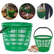 KOSZ NA GRZYBY OWOCE ZIEMNIAKI KOSZYK PLASTIKOWY ZIELONY WIADERKO 12L