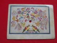 PRZYBYLSKA słodkie fiołki POCZTÓWKA DŹWIĘKOWA malowanka z zalipia