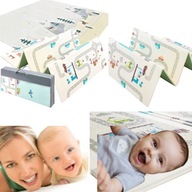 2 X Mata edukacyjna dla dzieci piankowa XPE dwustronna składana 200x180 cm