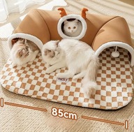 TUNEL DLA KOTA XL 85 ZABAWKA Z PIŁKĄ BUDKA DLA KOTÓW