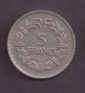 Francja - 5 Frank 1935 rok