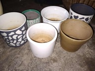 Doniczki różne dużo