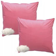 2x PODUSZKA PUCHOWA WYSOKA 40x40 PUCH+PIERZE JASIEK 0,5kg