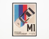 PLAKAT BMW M1 KLASYCZNY SAMOCHÓD SPORTOWY IKONA MOTORYZACJI A3 NA PREZENT
