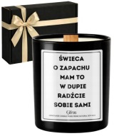 ŚWIECA O ZAPACHU MAM TO W DUPIE Świeczka Sojowa Dla Koleżanki Kolegi 40h