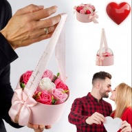 FLOWERBOX KWIATY MYDLANE – ELEGANCKI BUKIET RÓŻ NA PREZENT WALENTYNKOWY