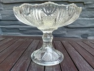 BEZBARWNA PATERA OWOCARKA WACHLARZE ŚREDNIA DROST HSG ZĄBKOWICE - SZKŁO PRL