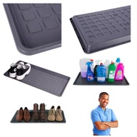 WYCIERACZKA WEWNĘTRZNA POD DRZWI DUŻA SZARA UNIWERSALNA NA BUTY 35X70 cm