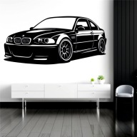 Naklejka na ścianę BMW M3 E46 100cm