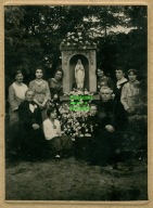 Stare foto- Spotkanie pod kapliczką - 1923r