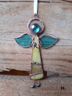 „Aniołek przywieszka ” nr H ) witraż Tiffany, IDEALNY PREZENT .