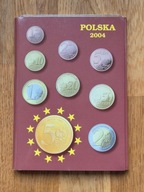 EUR prototypy monet Polska edycja 2004 wersja z monetą 5 EUR