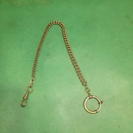 Pozłacana Zabytkowa dewizka do zeg. kieszonkowego -27,5 cm