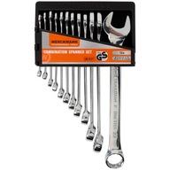 ZESTAW KLUCZY PŁASKICH WERCKMANN 12SZT 6-22 CHROME VANADIUM POŁYSK