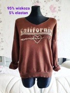 SWETER DZIANINA CIEPŁY ZIMA MAXI MIDI CALIFORNIA cieplutki jesienny vintage