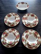 ROYAL ALBERT OLD COUNTRY ROSES SERWIS OBIADOWY DLA 4 OSÓB