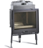 Kominek żeliwny 5-15kW dolot, popielnik, wkład kominkowy piec kominki