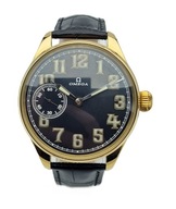 DUŻY NARĘCZNY WOJSKOWY ZŁOCONY ZEGAREK OMEGA Z 1923 ROKU