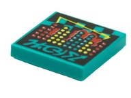 LEGO 3068bpb1612 TILE 2x2 VIDIYO turkusowy kropki 1szt Nowy