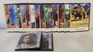 Zestaw filmów DVD (VideoCD) dinozaury, jaskiniowcy, bestie, potwory
