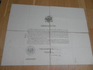 STARE CARSKIE ŚWIADECTWO DLA POLAKA