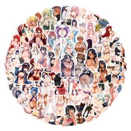 Naklejki Anime Sexy Girl Manga Kawaii Bikini Wodoodporne 55szt.