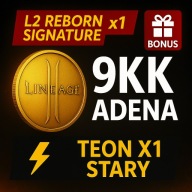 Lineage 2 L2 Reborn Signature Adena 9KK Teon x1 [C5] Stary | Szybko + Bonus