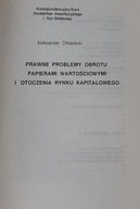 Chłopecki Prawne problemy obrotu papierami warto