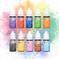 Zestaw Barwników w Płynie 10szt Premium Colours