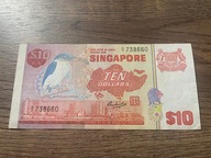 Singapur - 10 dolarów - rzadki
