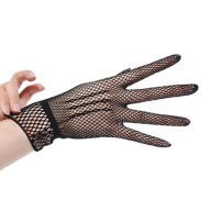 Rękawiczki kabaretki siatka rockowe gotyckie goth impreza mitenki R016
