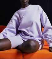 ZARA * BLUZA LILA Z MESZKIEM LIMITED EDITION - OVERSIZE