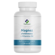 Magnez Chelatowany 886 mg + Witamina B6 2,5 mg - Wsparcie dla mięśni