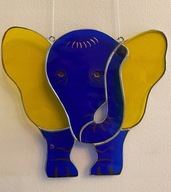 Witraż słoń pracownia Bednarscy Rypin