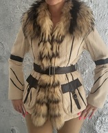 ANNA BIAGINI futerko naturalne włoskie roz L