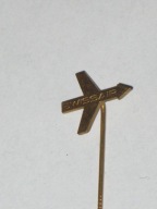 SWISSAIR Szwajcarskie e Linie Lotnicze odznaka z PRL