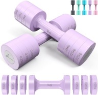 Sportneer Regulowane Hantle 2-5kg Zestaw 4w1 Antypoślizgowe ABS Do Domu