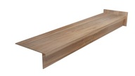 Gruba stopnica drewnopodobna 120x30x4, płytki na schody, kapinos, DĄB BRĄZ