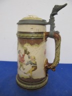 DOBRA cena-Unikatowy-Stary kufel Mettlach ok,1880r-36-