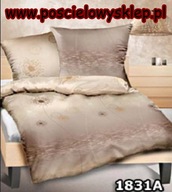 pościel z satyny 160x200 + 2x70x80 zamek S 1831 A D-x
