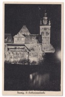 Gdańsk Kościół Świętej Katarzyny Nocą lata 30 397e