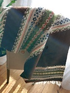 Tkany wełna frędzle 84 x 38