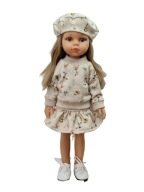 Ubranko komplet zestaw dla lalki Paola Reina 32cm bluza spódnica beret 3w1