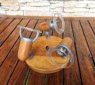 Lampa sufitowa kinkiet drewniana sterowana LOFT