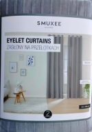Zasłony na przelotkach 135 cm x 250 cm szare