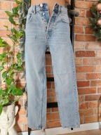 jeans przecierane spodnie jeansy rozmiar 36