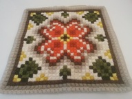 MAKATKA KILIM SERWETA SERWETKA WEŁNA SKANDYNAWSKI HAFT