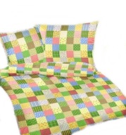 Pościel kora lux 160x200 + 2x70x80 guzik K 096-3 b-x